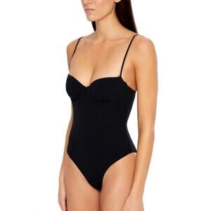 Onia Women's Black Helena One Piece Swimsuit Size S